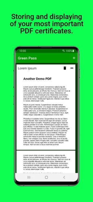 Green Pass PDF Wallet